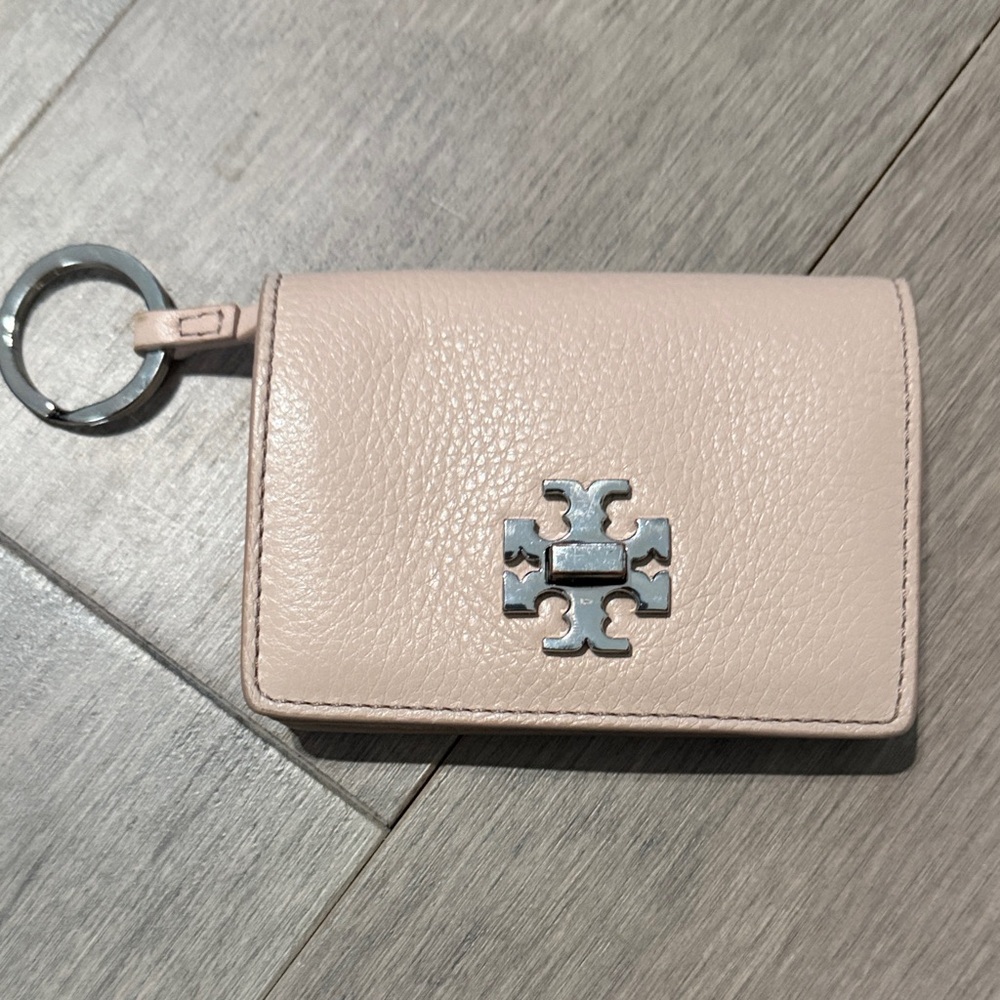 Tory Burch Blush Leather Key Holder